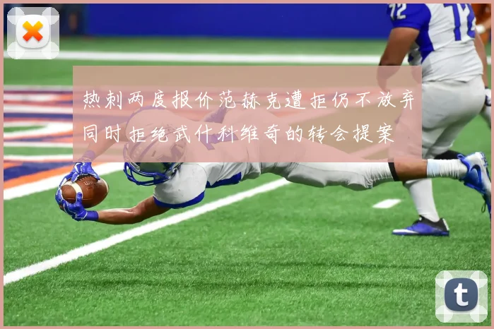 热刺两度报价范赫克遭拒仍不放弃同时拒绝武什科维奇的转会提案